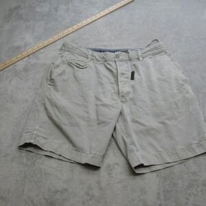Diesel‎ Co Shorts Mens 34 Gay Zip Fly Regular Fit Flat Front Work Khaki Chino 7"